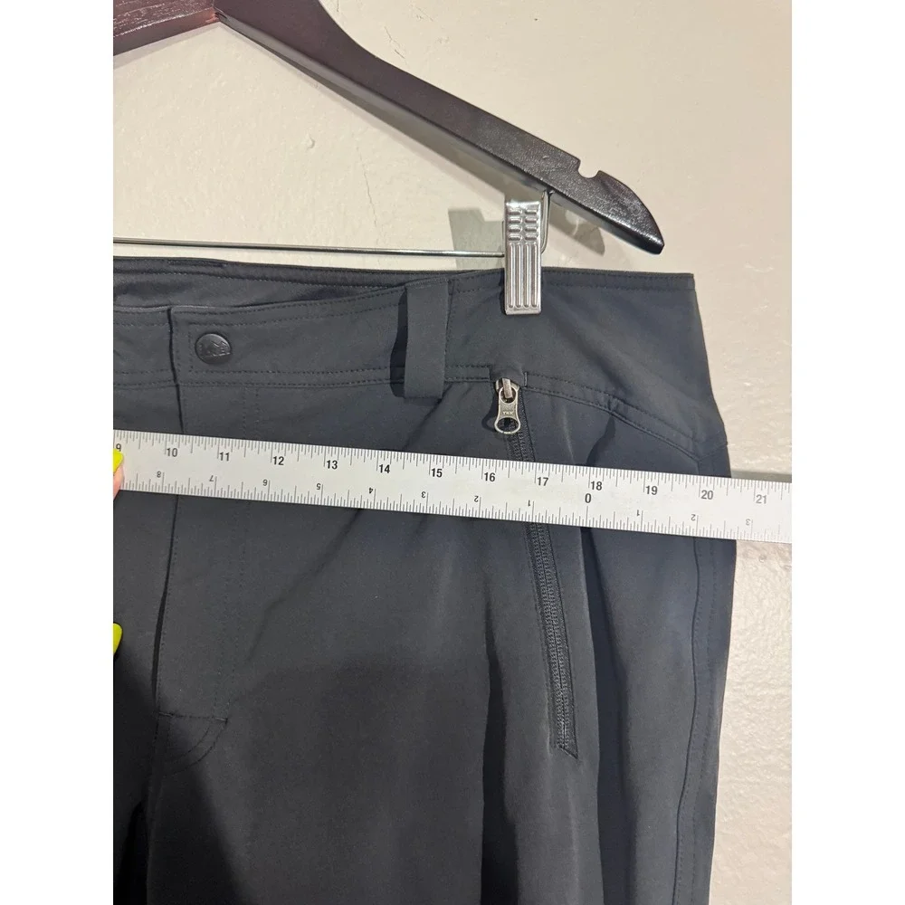 REI Mens Hiking Pants Black 40W x 30L Technical Outdoor Stretch Ankle Zip